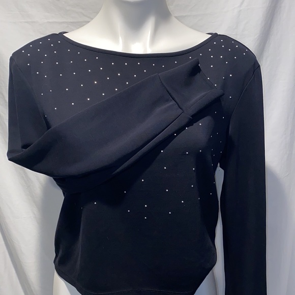 bar III embellished black sweater small - Picture 2 of 7
